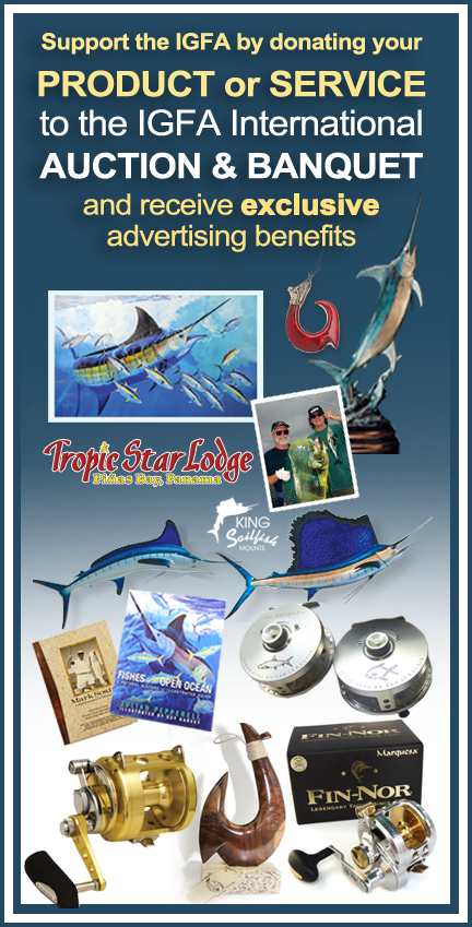 Donate to the 30th Annual IGFA International Auction & Banquet
